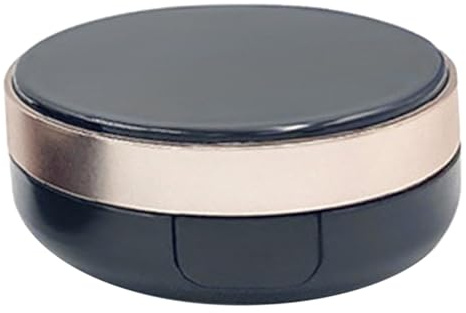 TOPPERFUN Caja de polvo vacía reutilizable con borla de polvo para polvos sueltos, polvo corporal, caja de recarga compacta resistente y duradera para viajes y hogar