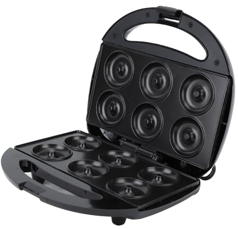 BRRNOO Mini Donut Maker Macchina per Fare Ciambelle Elettrica Controllo Intelligente della Temperatura Torta da (Spina europea 220 V)