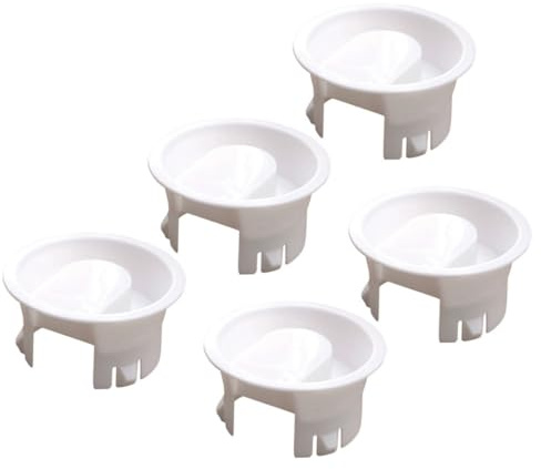 IDEANATEGRATE Set di 5 tappi per caraffa d'acqua in plastica per uso alimentare, coperture per evitare fuoriuscite in caraffe di vetro per uso quotidiano riutilizzabili