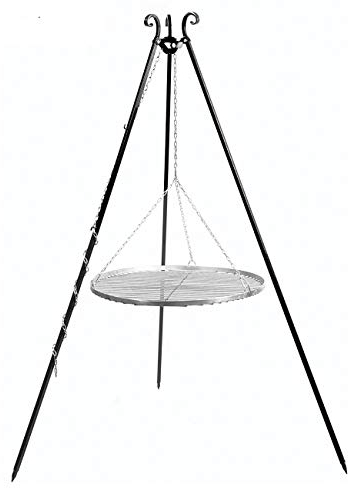 Cook King Barbecue à 3 Pieds en Acier Inoxydable Rouille 60 cm