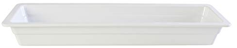 Restaurant Essentials Gastronorm pan melamine container, 2/4 size, 65mm/ 2 1/2 deep, comes in each