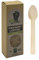 Ökolution Einweg-DESSERTLÖFFEL aus Holz, 25 Stück, mit Carnaubawachs überzogen, FSC-Zertifiziert, nachhaltige Verpackung, ca. 15 cm, Braun