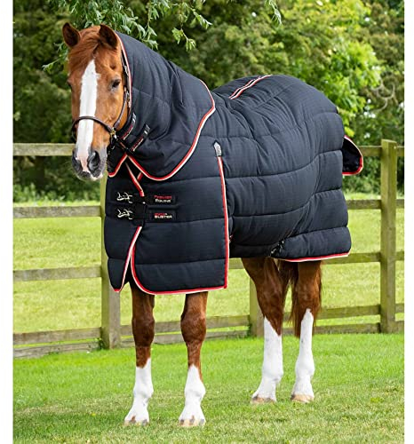 Premier Equine Stalldecke für Pferde mit Halsabdeckung Stable Buster 450 g