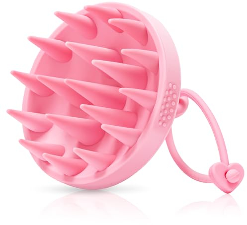 Alyvisun Kopfhaut Massagebürste, [Integrierte Silikon Shampoo Bürste] für Kopfmassage und Kopfhaut Peeling, Kann Sowohl auf Nass und Trocken Haar