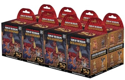 WizKids D&D Icons of The Realms: 50th Anniversary - 8 ct. Booster Brick | Dungeons and Dragons Miniatures | Blind Box | Set 31