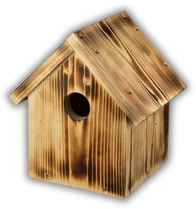 ABAZO Caja nido para pájaros, pajarera, carbonero, mirlo, estrella, petirrojo, camachuelo, carbonero, gorrión (apertura 2,6 cm - 3,0 cm para el carbonero, el cantante del bosque, el carbonero – los