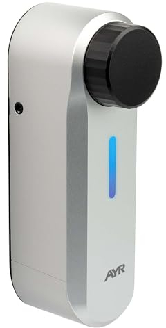 int_PASS de AYR, cerradura inteligente WIFI con alarma para puerta, made in SPAIN. Acceso seguro y remoto sin llaves. Cerradura electrónica acabado cromo mate.