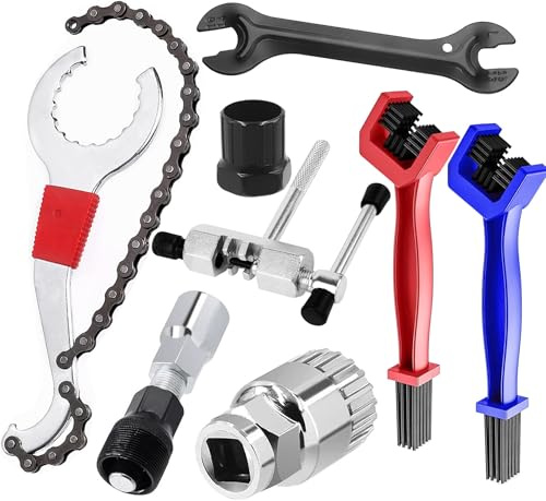 Laufunjoy Extracteur de Manivelle de vélo Universelle Clé de Roue de Vélo Outil pour Rayons de Vélo pour Démontage Manivelles de Vél