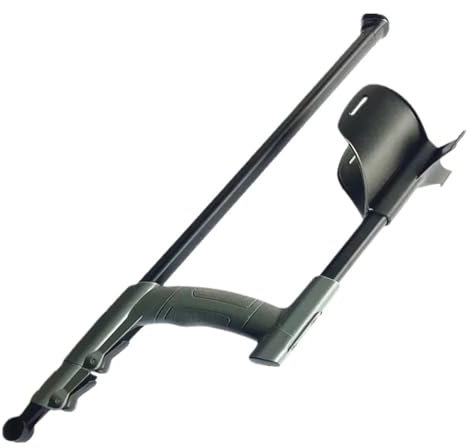 Detektorzubehör Metalldetektor-Zubehör, Teleskopstiel, dreiteiliger Universalstab, tragbarer Universalschaft mit Armlehne professionelles Metalldetektor(1pcs)