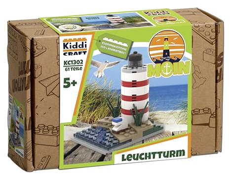 KIDDICRAFT KC1302 Kleiner Leuchtturm - Klemmbausteine Set Moin, maritim