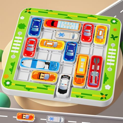 Juegos de Logica para Niños, Juguetes para Niños de 5 6 7 8 Años, Juego de Lógica Escapa del Atasco Puzzle, Juego de Rompecabezas Tablero Familiares 360 Desafios Juegos de Viaje Educativos