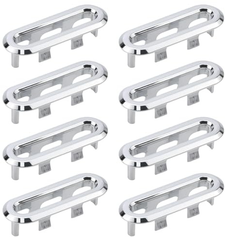 8 Pezzi Coperchio Per Troppopieno Anelli Di Troppopieno Per Lavello Anello Di Troppo Pieno Copertura Troppopieno, Lavello Anello Troppopieno Roppopieno Rettangolo Coperchio