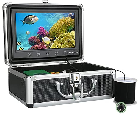 Cámara de Pesca Submarina Kit de cámara de video de pesca subacuática de 10m 1000tvl 6 PCS Luces de lámpara infrarroja con monitor de color de 9 pulgadas.(F003AJ-10M-IR)