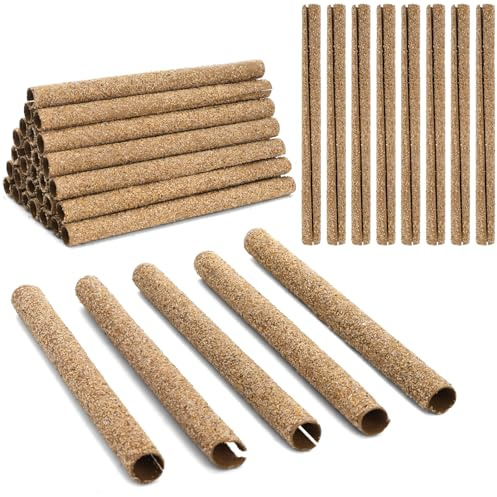 Okllen 60PCS Sand Perch Covers for Bird Cage, Perch Covers for Parakeet, Lovebird, Parrotlets, Budgies, Canaries, Finches and Other Small Birds