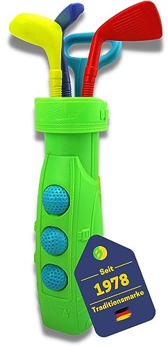 BEST SPORTING Golf-Set Kinder I 13-teiliges, buntes Minigolf für Zuhause I mit Golflöcher, Golf-Schläger & Golfbällen I hochwertiges Mini Indoor Golf I Kinder-Spielzeug I inkl. Golf-Bag
