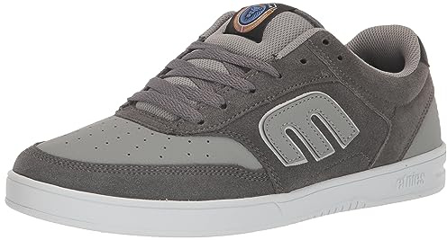 Etnies Men's The Aurelien Low Top Skate Shoe, Grey/Light Grey, 10