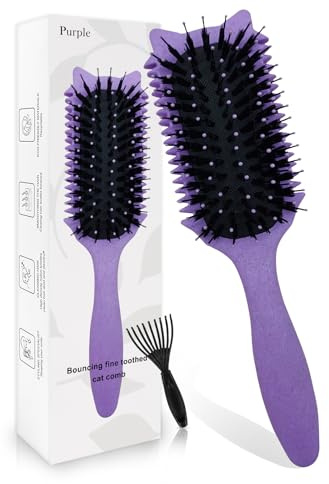 Sularpek Cepillo de Cerdas de Jabalí para Desenredar, Definir y Dar Forma a Los Rizos, para Mujeres y Hombre