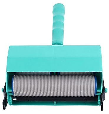 Cyrank Pattern Paint Roller Brush, Double Color Anti Slip Patterned Paint Roller, 5 Inch Texture Roller with Painting Machine Wall Decor Roller Brush for Floor Door