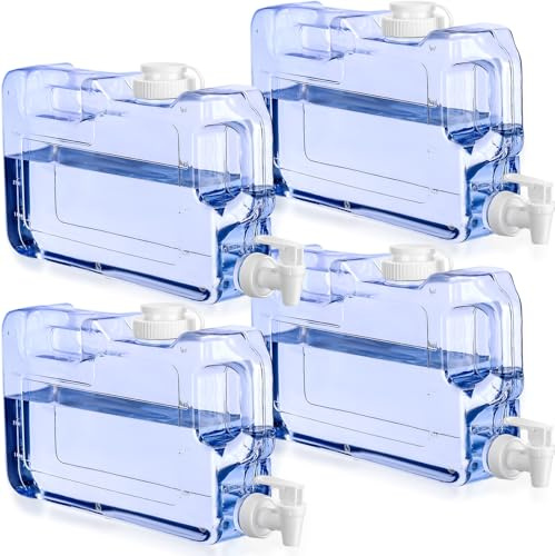 4 Pcs Refrigerator Water Dispenser 1.1 Gallon Drink Dispenser for Fridge