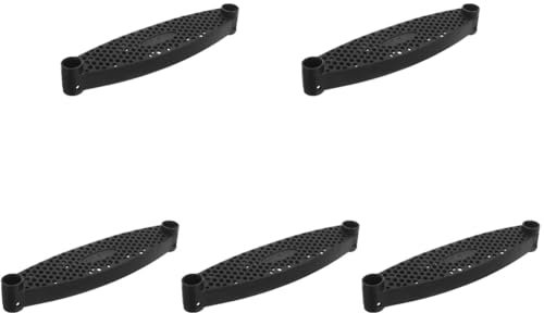 POPETPOP 5 Piezas peldaños de Escalera de trampolín Pasos Mascota Accesorios de Cama elástica tobogán de Escalera Exterior Polos Suministros de trampolín escalones de plastico páginas Black
