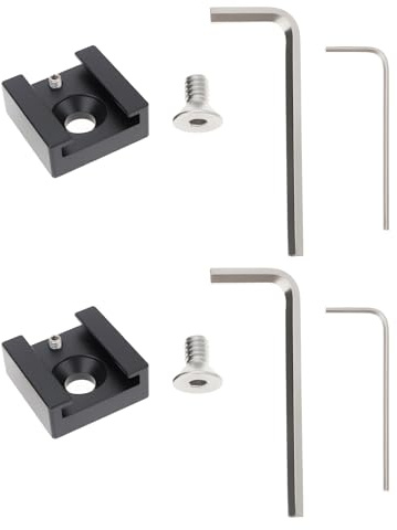 AS Axis Spindleon 2 Adaptateurs pour Griffe Flash D'appareil Photo 25x24x10mm pour Interface de Griffe Flash 1/4 Pouce