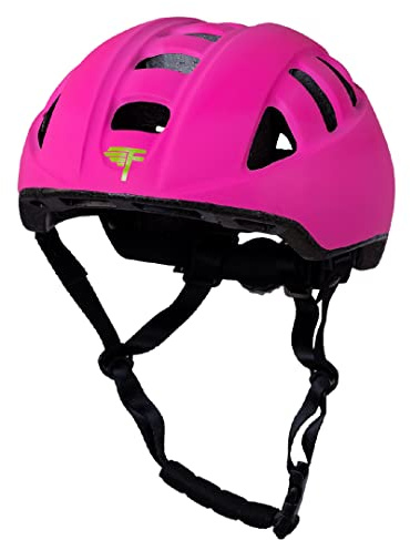 Flybar Kids Bike Helmet - Dual Certified Adjustable Dial, Skateboard Helmet, Roller Skating, Pogo, Electric Scooter, Snowboard, Youth and Toddler Helmet, Boys & Girls 3-14 (Pink,S)