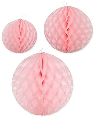 TOMASELLI MERCERIA 3 Pz Set Decorazione Sfera Nido D Ape Carta Velina Dimensione 15 2