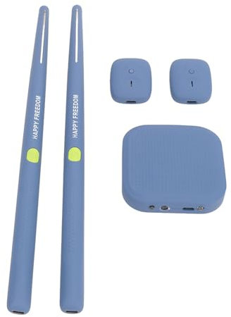 Virtuelles Schlagzeug, Lufttrommel-Set, Tragbares VR-Schlagzeug, 3D-Bewegungserkennung, Elektrisches Schlagzeug für Anfänger, Kinder, Jugendliche, Erwachsene (BLUE)