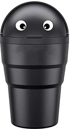 HDKEAN Poubelle de voiture - Cendrier ouvert avec couvercle - Organiseur de siège arrière de bureau pour véhicule, SUV, bureau, maison, voiture, console centrale