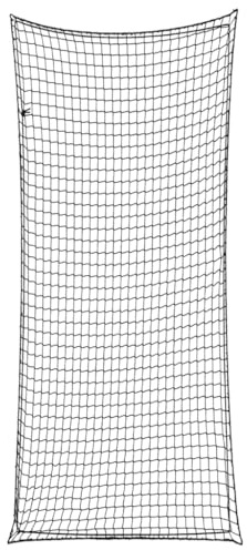 vidaXL Filet pour remorque avec Corde élastique Noir 8x3,5 m PP