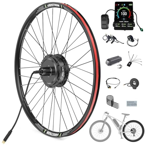 Varstrom 36V 250W Rear Ebike Conversion Kit 28 29 700C Rear Wheel Hub Motor Kit Electric Bike Conversion Kit with VD04 Display & PAS Sensor & Controller for City & Mountain Bikes