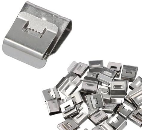 30 Piezas Clips de Cable de Panel Solar en Acero Inoxidable, Clips Fotovoltaicos para Gestión de Cables Abrazaderas para Marco de Remolque y Organización de Alambres Eléctricos