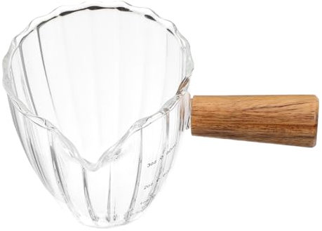 ABOOFAN Tasse à Mesurer pour Expresso Tasse à Café Pichet à Expresso avec Manche Bois