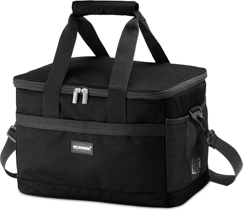 HELDENWERK Kühltasche klein 20L faltbar – Kühlbox bis zu 12h Kühlleistung auslaufsicher & wasserdicht – Thermotasche, Picknicktasche, Lunchtasche, Isoliertasche mit 7 Fächern - verstärkter Boden