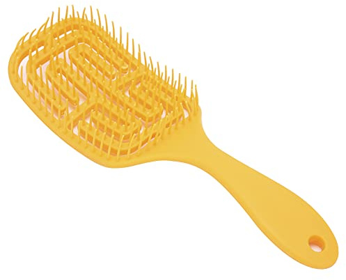Sonew Curvatura pelo peine cepillo professiona styling cepillo de pelo peine para el cabello húmedo/seco ventilado estilo cepillo de pelo cepillo de masaje para las mujeres (naranja)