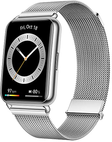 HUAWEI Watch FIT 2 SmartWATCH, 1,74' FullView-Display,Bluetooth-Anrufe, Gesundheitsmanagement,Lange Akkulaufzeit,Animierte Quick-Workouts, SpO2-Erfassung,30 Monate Garantie,Silver Frost