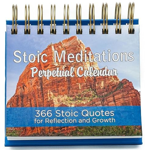 2026-2027 Stoic Meditations Perpetual Calendar: 366 Stoic Quotes for Reflection and Growth Daily Flip Calendar