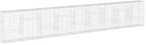 VidaXL Cesta de Gaviones Con Cubierta de Hierro Galvanizado 900x50x150 cm - Muro de Contención y Valla
