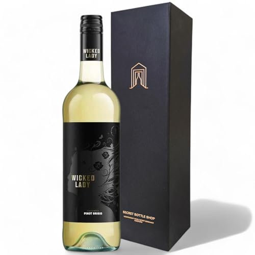 Wicked Lady Pinot Grigio White Wine Gift Boxed 75cl | Premium White Wine Gift
