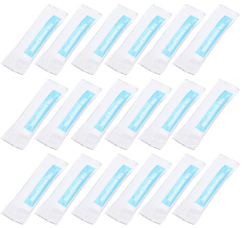 Tofficu 40 Confezioni di Sali per Risciacquo Nasale senza Stimolazione, Sale Fisiologico a Rapido Scioglimento per Lavaggio Naso a Casa o All'aperto