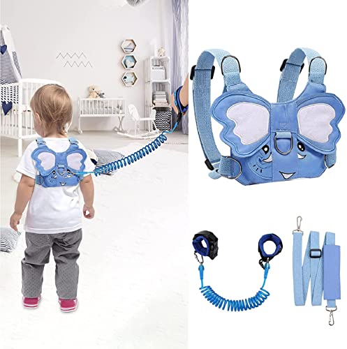 Elefant Anti Verloren Kinder Sicherheitsleine, KinderLeine Sicherheit Handgelenk, Sicherheitsgurt Leine für Kinder,Weglaufen Kinder Gürtel Handgelenk Link,Anti-lost Harness Kleinkindgürtel für Draußen