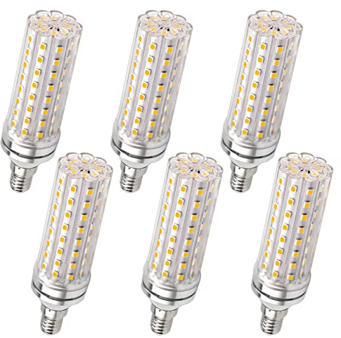 Lampadina Mais E14 LED 12W, 220-240V, Non Dimmerabile, 1200LM Bianco Neutro 4000K, Equivalente 100W Incandescenza, Lampadine LED E14 Mais per Lampadario, Lampada da Tavolo, Lampada da Parete, 6 Pezzi