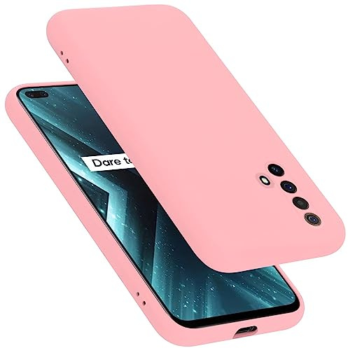 Cadorabo Funda de Silicona Compatible con Realme X3 / X3 SuperZoom / X50 5G, Funda Protectora de Cuerpo Completo para X3 / X3 SuperZoom / X50 5G- Resistente a arañazos fundade TPU - Liquid Rosa