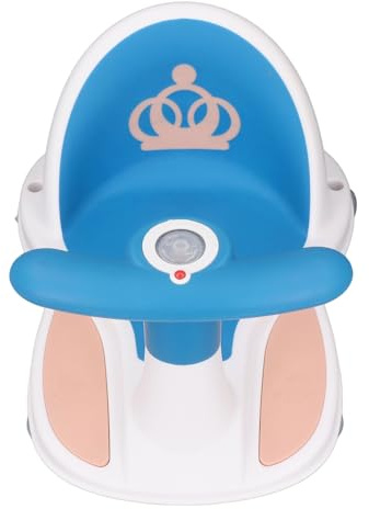 Seggiolino da Bagno per Bambini, Seggiolino da Bagno per Neonati Ampio Utilizzo Multifunzionale Comodo, Durevole e Sicuro per Uso Esterno (BLUE)