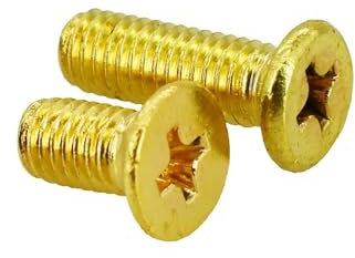 WUPNGS Tornillos avellanados Tornillo de Cabeza Plana Redonda Cruzada de Acero Inoxidable Tornillo de inserción roscada métrica Tornillos for máquinas eléctricas Pernos de latón(M6x35)