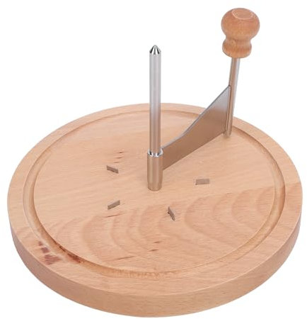 Cheese Curler, Beech Wood Stainless Steel Cheese Shaver Manual Cheese Slicer Suitable for Home, Restaurants, Cafes, and Dessert Shops