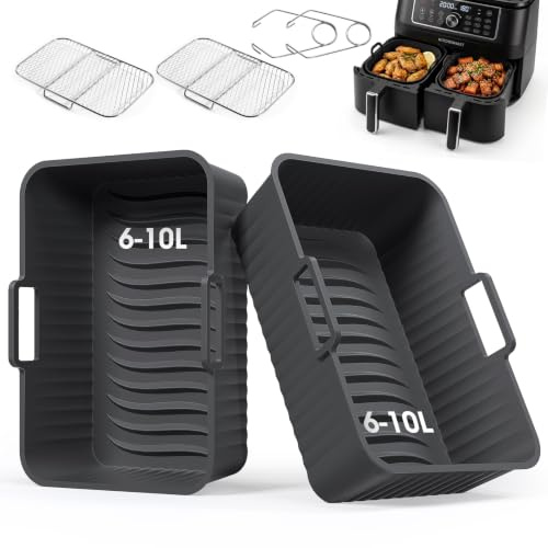Oderra 6 Teglie Silicone per Air Fryer Antiaderenti