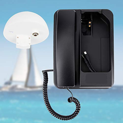 HELEVIA Docking per Telefono Satellitare, Mantieni il Segnale Ovunque, Altoparlante Vivavoce, Antenna Attiva, Accesso Dati USB, Interruttore di Ricarica Integrato, Indicatore LED,