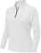 YSENTO Damen Laufshirt Langarm Sportshirt Schnelltrocknend Atmungsaktiv Yoga Gym Funktionsshirt mit 1/4 Reißverschluss(Weiß,M)