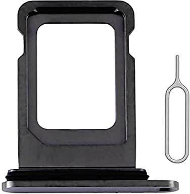 Perzework SIM Card Tray Holder Slot Replacement for iPhone 13 Pro and iPhone 13 Pro Max (Graphite) with Waterproof Rubber Ring and Eject Pin (Single Sim Version)